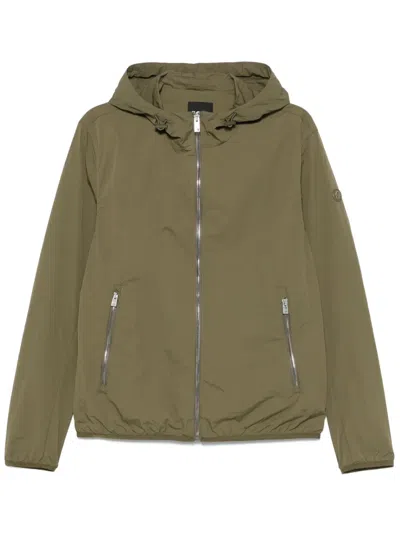 Hugo Boss Water-repellent Jacket In Green