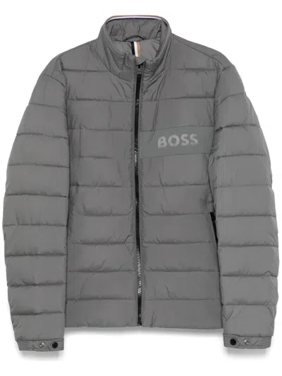 Hugo Boss Water-repellent Jacket In Grey