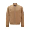Hugo Boss Water-repellent Jacket In A Regular Fit In Beige