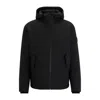 Hugo Boss Water-repellent Jacket In Crease-resistant Stretch Material In Black