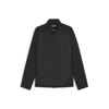 Hugo Boss Water-repellent Jacket In Super-stretch Poplin In Black