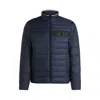Hugo Boss Water-repellent Jacket With 3d Logo Tape In Blue