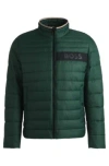 Hugo Boss Water-repellent Jacket With 3d Logo Tape In Light Green