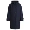 Hugo Boss Water-repellent Jacket With Detachable Fleece Inner In Blue