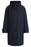Hugo Boss Water-repellent Jacket With Detachable Fleece Inner In Dark Blue