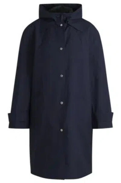 Hugo Boss Water-repellent Jacket With Detachable Fleece Inner In Dark Blue