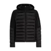 Hugo Boss Water-repellent Jacket With Detachable Sleeves And Hood In Black