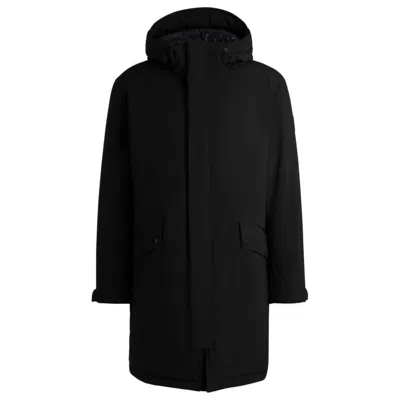 Hugo Boss Water-repellent Jacket With Down Filling In Black