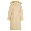 Hugo Boss Water-repellent Parka Jacket In Cotton Twill In Multi