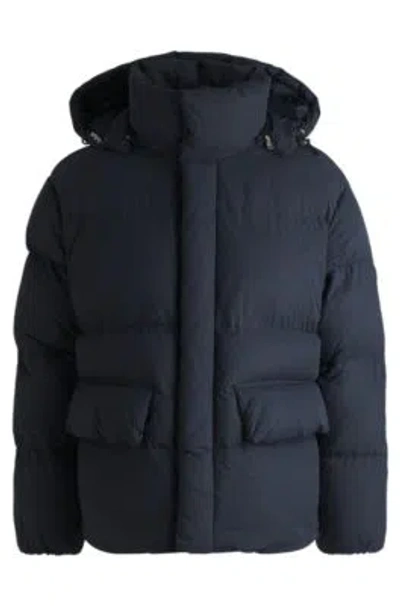 HUGO BOSS WATER-REPELLENT PUFFER JACKET WITH DOUBLE B MONOGRAM