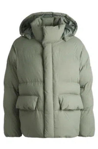 HUGO BOSS WATER-REPELLENT PUFFER JACKET WITH DOUBLE B MONOGRAM