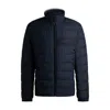 Hugo Boss Water-repellent Regular-fit Jacket With Logo Detail In Blue