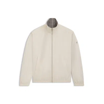 Hugo Boss Water-repellent Reversible Jacket With Check Pattern In White