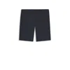 Hugo Boss Water-repellent Shorts With Easy-iron Finish In Blue