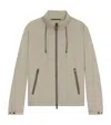 Hugo Boss Water-repellent Windbreaker With Packable Hood In Gray