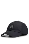 Hugo Boss Waterproof Cap With Double B Monogram In Black