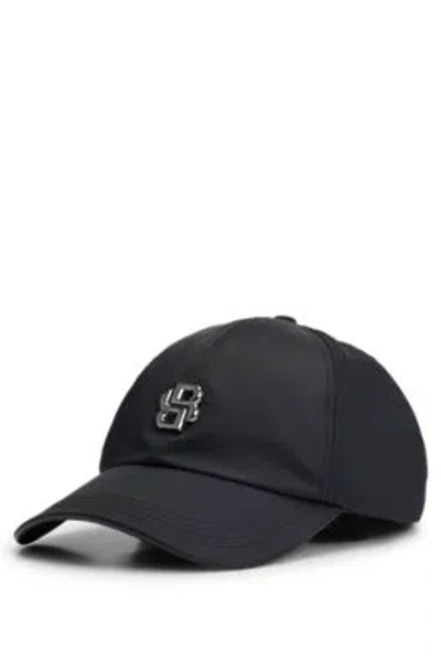 Hugo Boss Waterproof Cap With Double B Monogram In Black