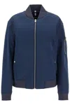 Hugo Boss Bomber Impermeabile Regular Fit In Blue