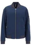 Hugo Boss Bomber Impermeabile Regular Fit In Dark Blue (blue)