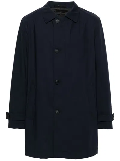 Hugo Boss Jared Wool Coat In Blue