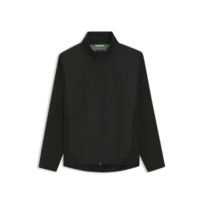 Hugo Boss Water-repellent Jacket With Four-way Stretch In Black
