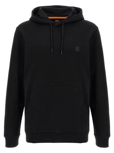 Hugo Boss Boss By  Men's Logo Patch Hoodie In Black