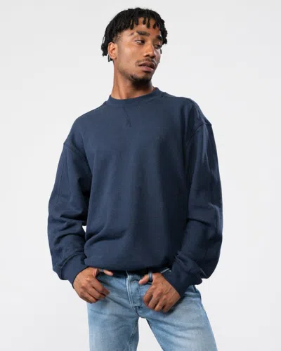 Hugo Boss Weglitchstitch Mens Sweatshirt In Blue