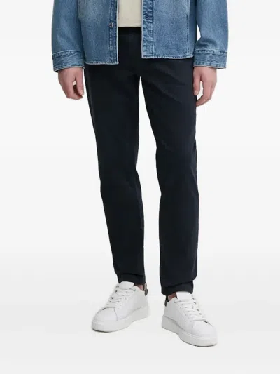 Hugo Boss Welt-pocket Chinos In Blue
