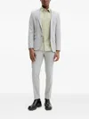 Hugo Boss Welt-pockets Single-breasted Suit In Gray