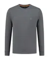 Hugo Boss Westart Round Neck Sweater In Gray