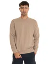 Hugo Boss Cotton-terry Relaxed-fit Sweatshirt With Logo Patch In Brownish