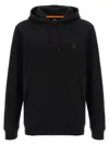 Hugo Boss Cotton-terry Hoodie With Logo Patch