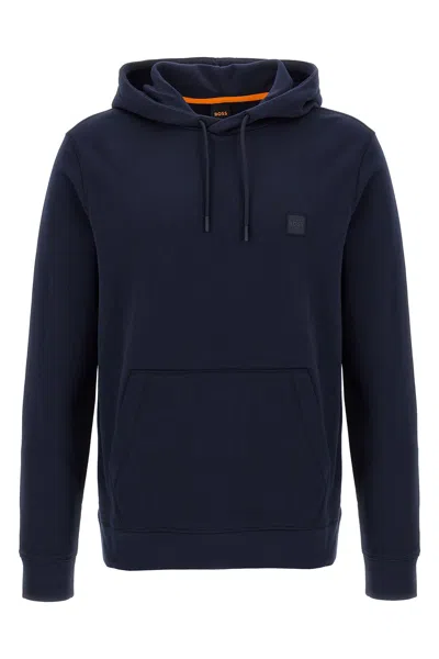 Hugo Boss 'wetalk' Hoodie In Blue