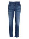 Hugo Boss Whiskering-effect Jeans In Blue