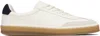 Hugo Boss White & Navy Beckham Edition Low-top Suede Sneakers