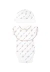 Hugo Boss White Bodysuit Set For Baby Boy With Logo In White