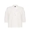 Hugo Boss Boss Bollana High-low Pullover Top In White