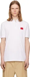Hugo Boss Hugo Polo Shirt With Logo Patch In White