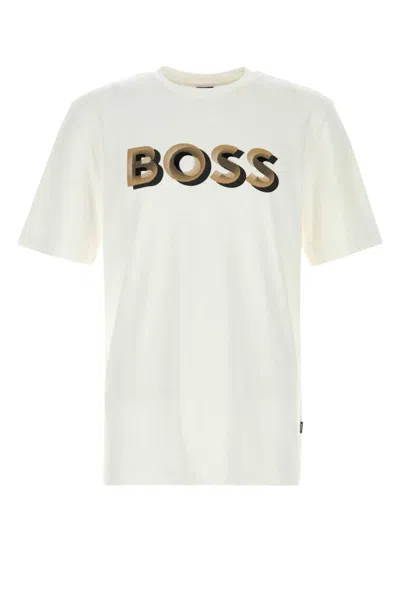 HUGO BOSS WHITE COTTON T-SHIRT