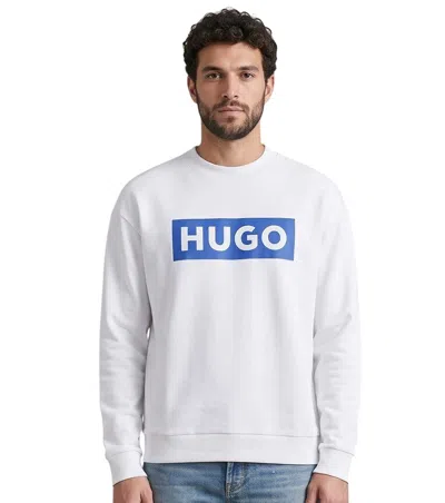 Hugo Boss Logo Printed Crewneck Sweatshirt In White