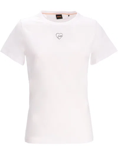 Hugo Boss White Crew-neck T-shirt