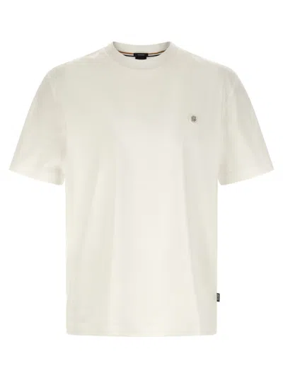 Hugo Boss White Crewneck Logo Shirt