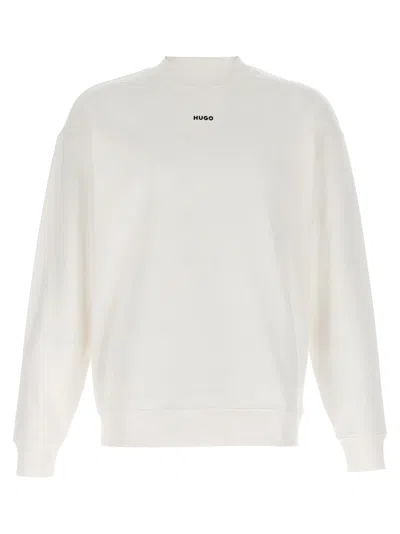 HUGO BOSS WHITE DAPOCREW SWEATSHIRT