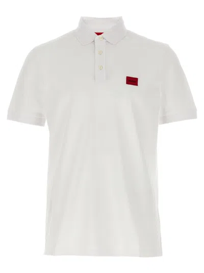 HUGO BOSS WHITE DERESO232 POLO SHIRT