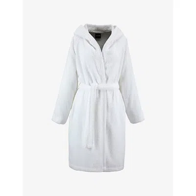 Hugo Boss White Edge Hooded Cotton Bathrobe Xl