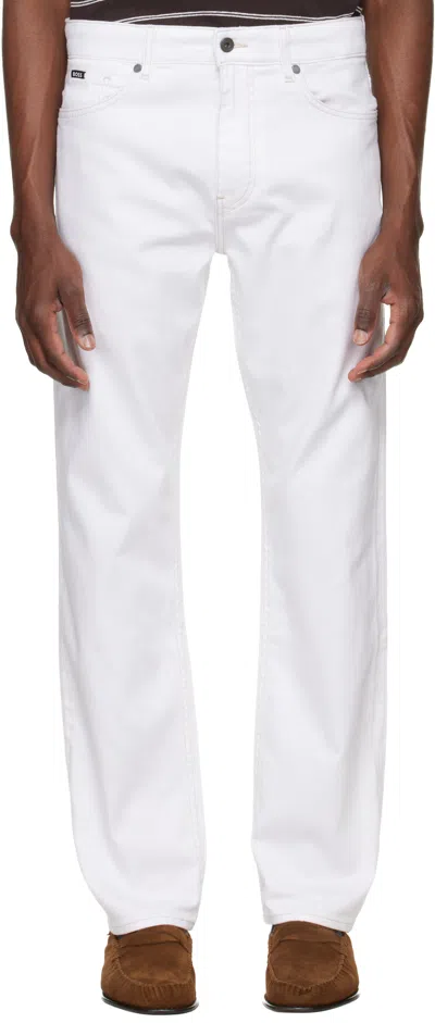 Hugo Boss White Five-pocket Stretch Jeans