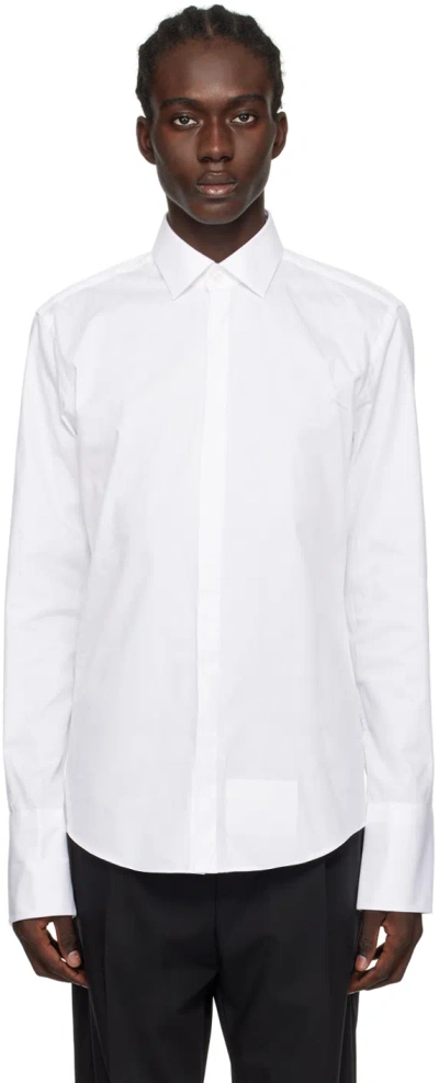 Hugo Boss Hugo Vasco Long Sleeved Shirt White