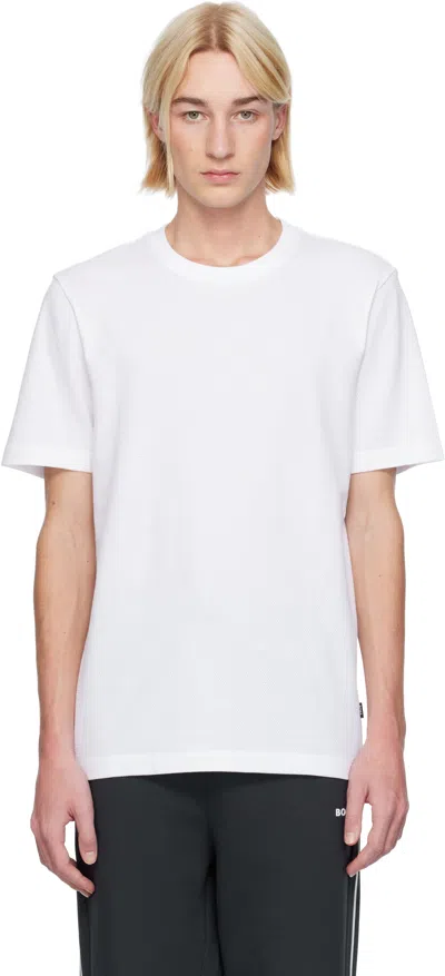 Hugo Boss X Aston Martin T-shirt With Embossed Logo In White
