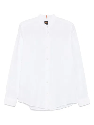 Hugo Boss White Linen Shirts
