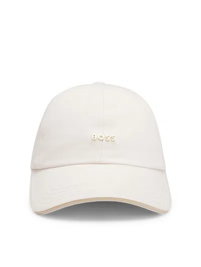 Hugo Boss White Logo Baseball Hat